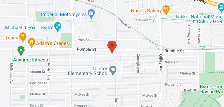 map of 5870 RUMBLE STREET